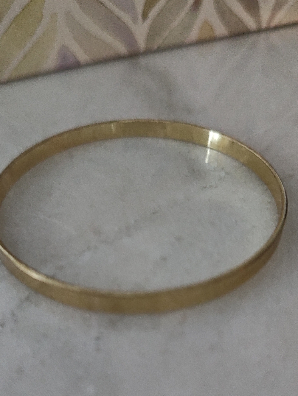 Slim Gold Tone Women's Bangle Bracelet - Minimal Chic